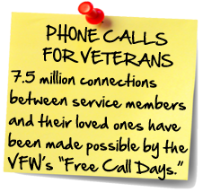 Phone Calls for veterans